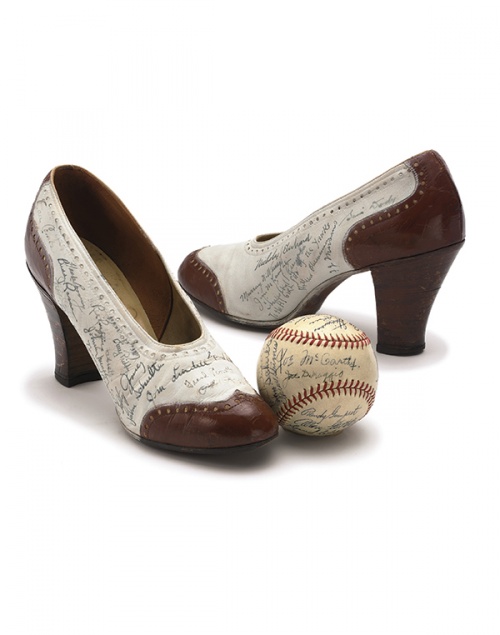 The DiMaggio pumps (Courtesy of Sotheby's)